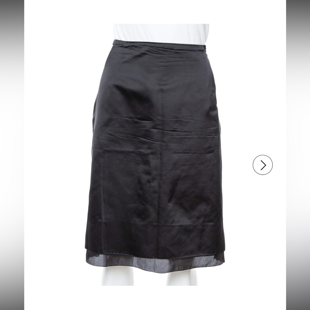 Carolina Herrera Black Midi Skirt